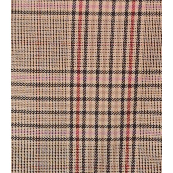 Plaid Longline Trench Coat Women XS Belted Preppy Old Money Corpcore Classic - Picture 4 of 6